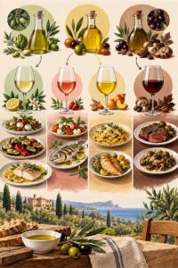 accord huile olive vin